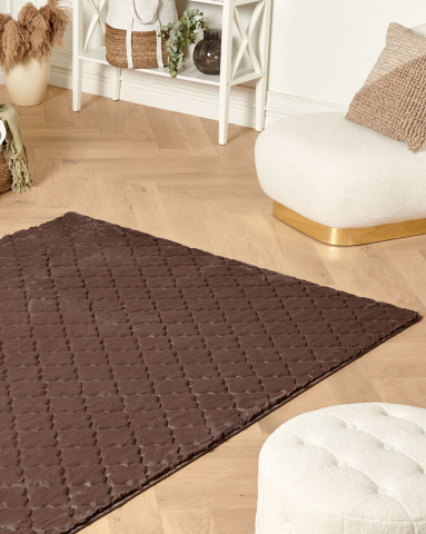 Covor cu fir lung - Faux fur rug GHARO Brown 160 x 230 cm