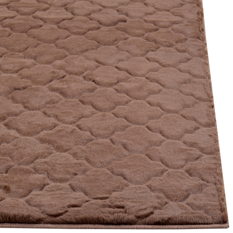 Faux fur rug GHARO Brown 80 x 150 cm [6]