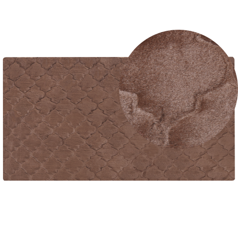 Faux fur rug GHARO Brown 80 x 150 cm [1]