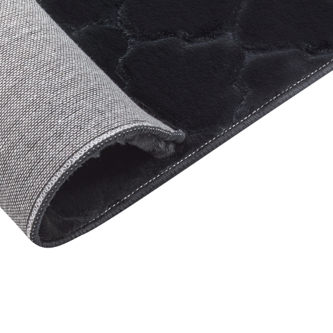 Faux fur rug GHARO Black 160 x 230 cm [5]