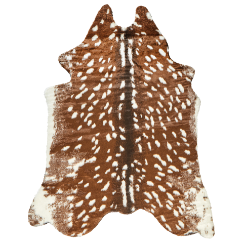 KNOLL Faux Fur Rug Brown 150 x 200 cm [1]