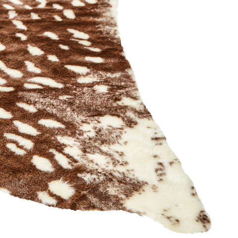 KNOLL Faux Fur Rug Brown 150 x 200 cm [3]
