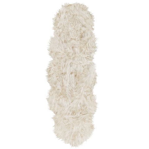 Covor din blană sintetică MAMUNGARI Bej 60 x 180 cm [1]