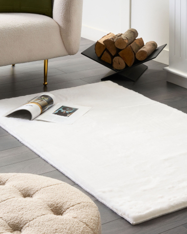 Covor cu fir lung - Faux fur rug MIRPUR White 80 x 150 cm