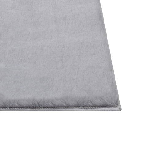 MIRPUR Grey Faux Fur Carpet 160 x 230 cm [5]