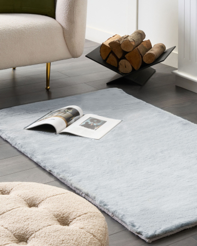 Carpets - Faux fur rug MIRPUR Light grey 80 x 150 cm