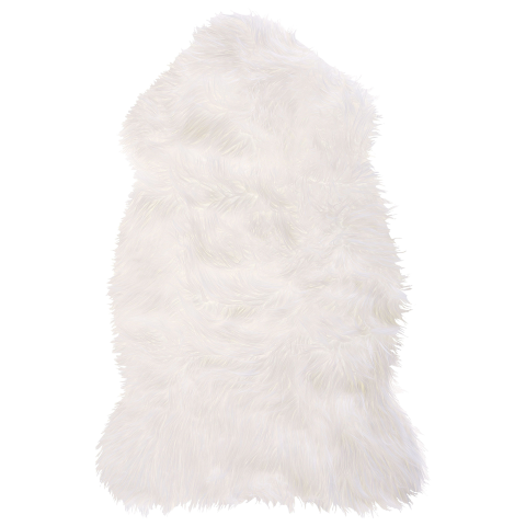 Covor din blană sintetică MUNGO Alb 53 x 88 cm [1]