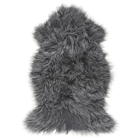 Faux fur rug MUNGO Grey 63 x 95 cm [1]