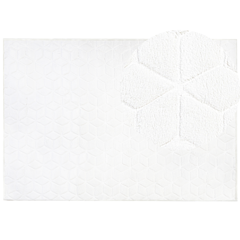 THATTA Faux Fur Rug White 160 x 230 cm [1]