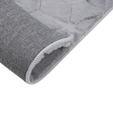 THATTA Faux Fur Rug Grey 80 x 150 cm [5]