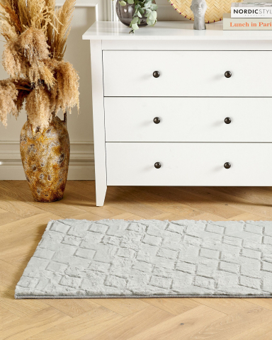 Carpets - THATTA Light grey shaggy rug 80 x 150 cm