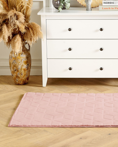 Covor cu fir lung - Faux fur rug THATTA Pink 80 x 150 cm