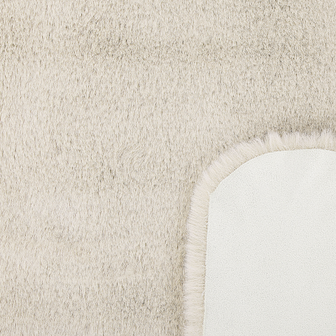 Undara Faux Fur Rug Beige 60 x 90 cm [4]