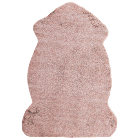 UNDARA Faux Fur Rug Pink 60 x 90 cm [1]