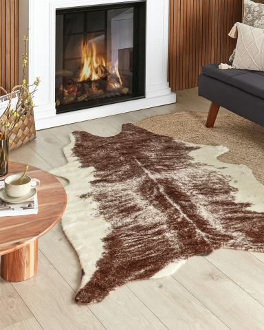 Covor din blană de oaie - ZEIL faux fur rug Brown 130 x 170 cm