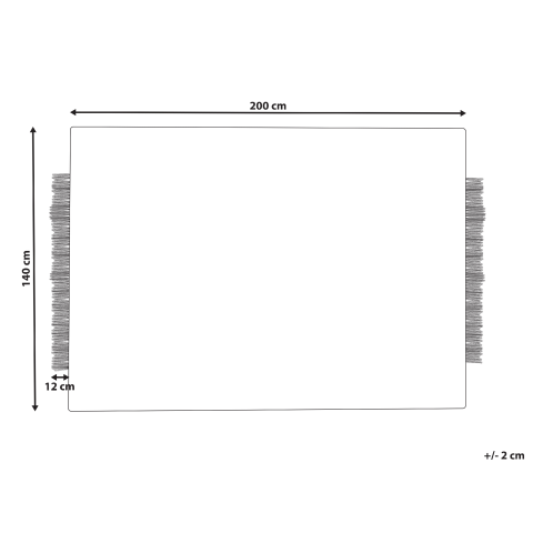 Covor DIVARLI Bej 140 x 200 cm Lână [2]