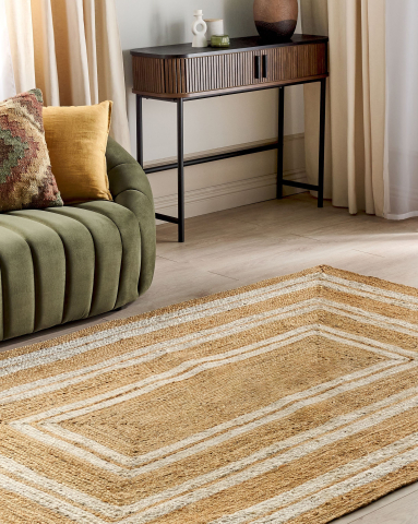 Covor împletit - ELMALI Rug Beige 160 x 230 cm Jute