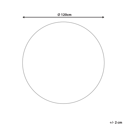 Covor ERENCE Bej ø 140 cm [2]
