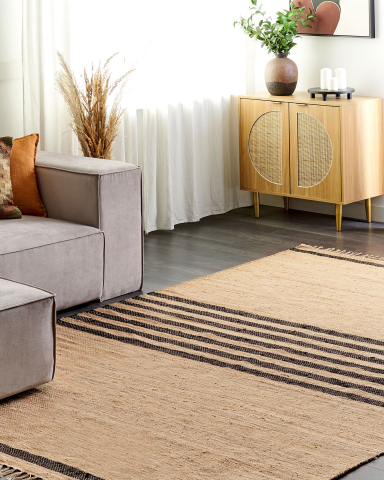 Covor împletit - Carpet ERICEK Beige 200 x 300 cm Jute