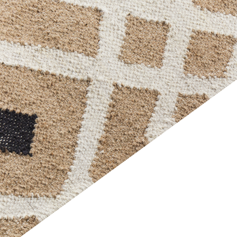 ESENCIK Beige Rug 200 x 300 cm Jute Rug [5]