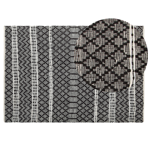 Covor FEHIMLI Negru 140 x 200 cm Piele naturală [1]