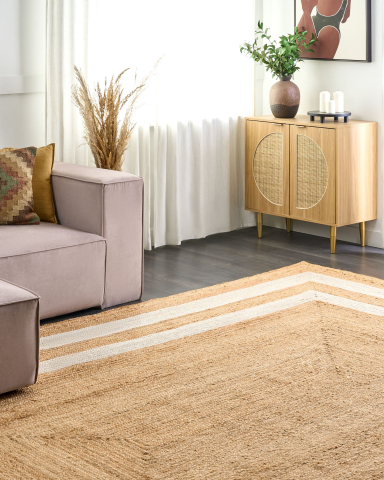 Carpets - GEMEREK rug Beige 300 x 400 cm Jute