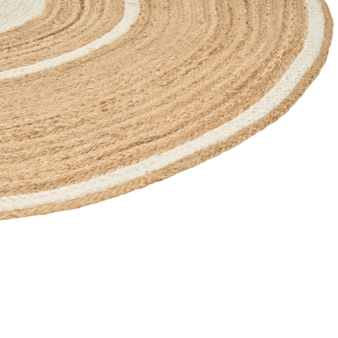 Covor HALFELI Bej ø 140 cm Iută [4]