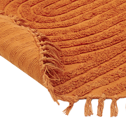 HALFETI Carpet Orange ø 140 cm Cotton [4]