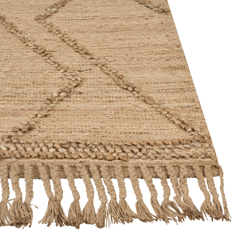Rug HANDERE Beige 200 x 300 cm Jute [4]