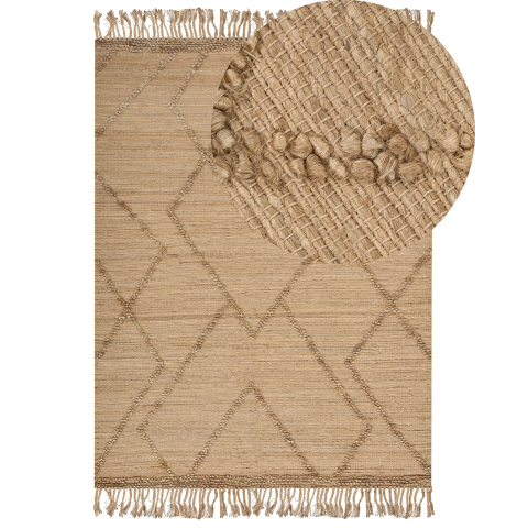 Rug HANDERE Beige 200 x 300 cm Jute [1]