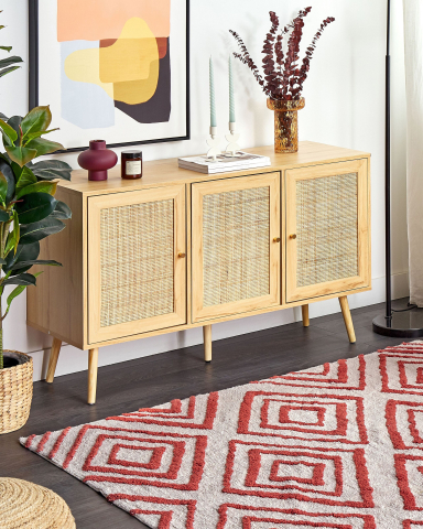 Carpets - Carpet HASKOY Red 160 x 230 cm Cotton