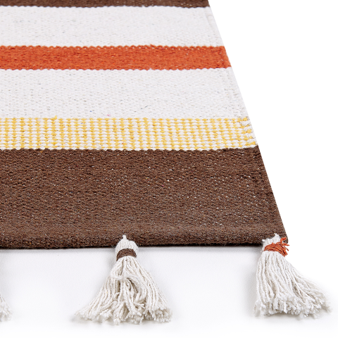 HISARLI Carpet Brown 140 x 200 cm Cotton [3]