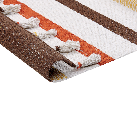 HISARLI Carpet Brown 140 x 200 cm Cotton [5]
