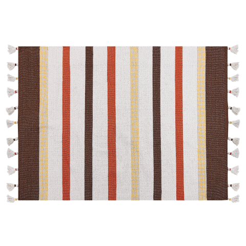 HISARLI Carpet Brown 140 x 200 cm Cotton [1]