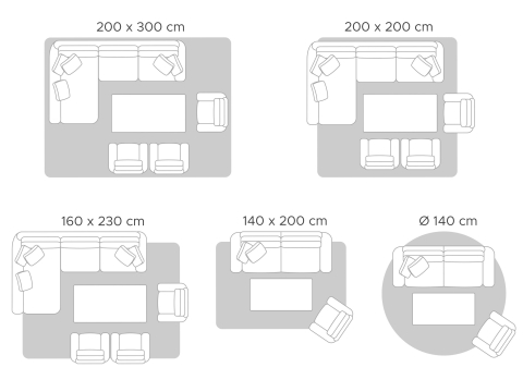 HISARLI Brown 140 x 200 cm Cotton Rug [2]