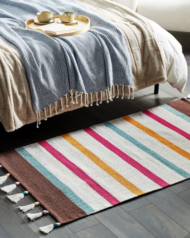 Covor împletit - HISARLI Multicolor 80 x 150 cm Cotton Rug