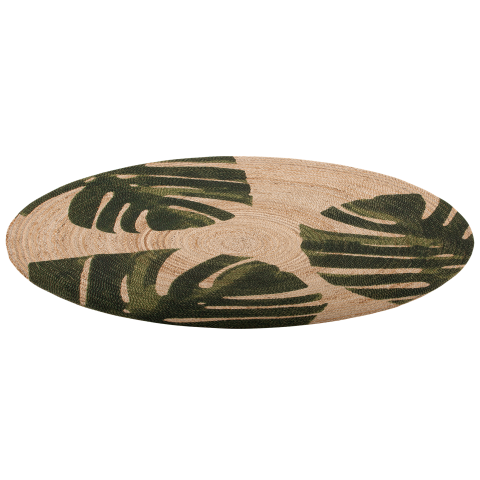 INKIK Beige Rug ø 140 cm Jute [4]