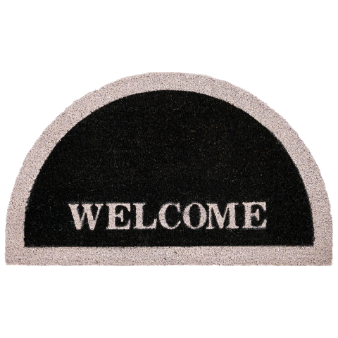 Entrance rug BUHI Black 45 x 75 cm Text Coconut fiber [1]