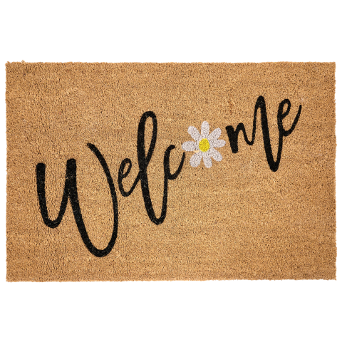 Covor intrare CALIBATO Natural 60 x 90 cm Text Fibră de nucă de cocos [1]