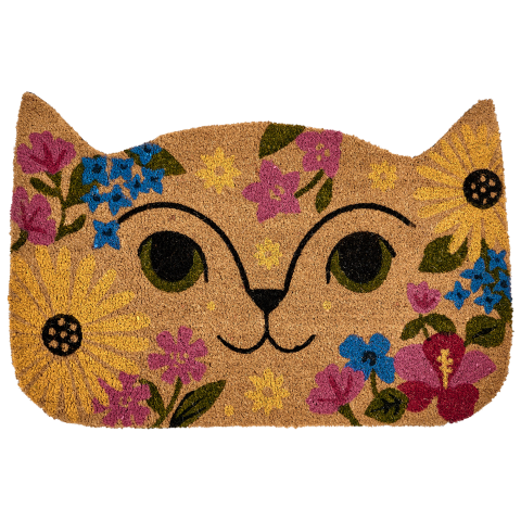 CALIRAYA Entrance Rug Multicolor 60 x 90 cm Cat Coconut Fiber [1]