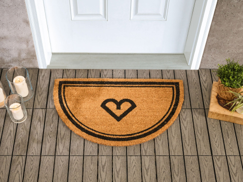 Covoraș intrare - Covor intrare DALAHICAN Natural 45 x 75 cm Fibră de nucă de cocos