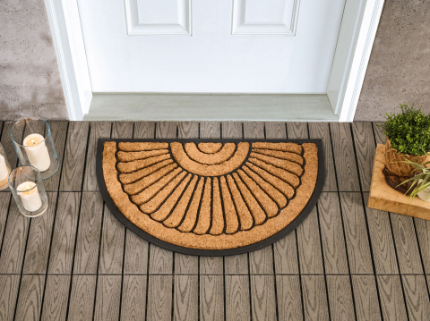 Covoraș intrare - Covor intrare KORYAK Natural 45 x 75 cm Fibră de nucă de cocos