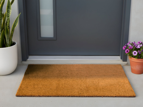 Covoraș intrare - Covor intrare LANAO Natural 55 x 120 cm Fibră de nucă de cocos