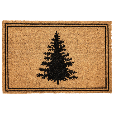 Covor intrare MANAPAO Natural 60 x 90 cm Model de Crăciun Fibră de nucă de cocos [1]