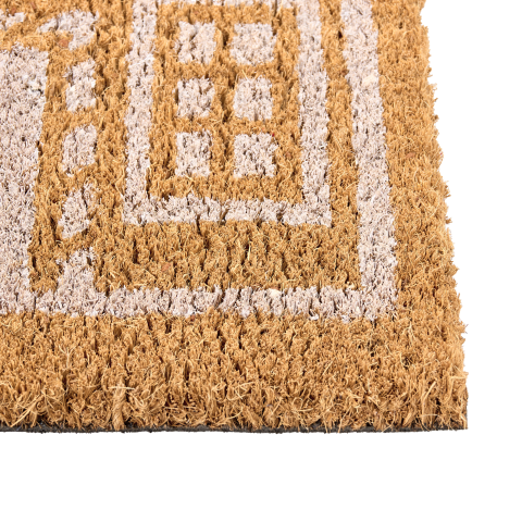 Entrance rug MUHIKAP Natural 60 x 90 cm Christmas Pattern Coconut Fiber [4]