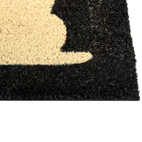 Entrance rug NAPALIT Black 60 x 90 cm Cat Coconut fiber [4]