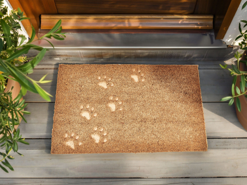 Covoraș intrare - Covor intrare TARLAC Natural 40 x 60 cm Fibră de nucă de cocos