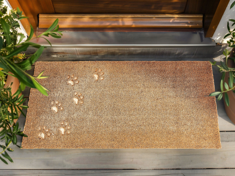 Covoraș intrare - Covor intrare TARLAC Natural 55 x 120 cm Fibră de nucă de cocos