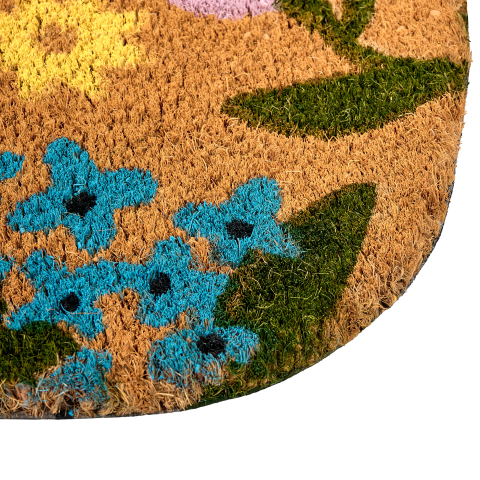 Entrance mat TIBIG Multicolor 60 x 90 cm Dog Coconut fiber [4]