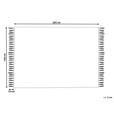 Covor KALFA Multicolor 140 x 200 cm Iută [2]